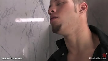 Preview 1 of Free Pic Of Kim Possible Nude - Shemale fucks cleaning man in toilet