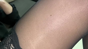 Preview 2 of Anal Vertical - stepsister wife with big tits masturbates pussy with a big dildo
