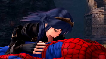 Preview 2 of Cougar Vegas Reverse Gangbang - Lucina loves sucking Spider-man sfm