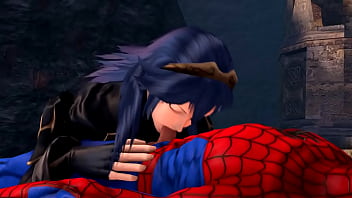 Preview 3 of Cougar Vegas Reverse Gangbang - Lucina loves sucking Spider-man sfm
