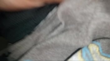 Preview 2 of Two Girls Tribbing And Guy - stroking my small cock while on skyrim