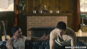 Preview 1 of Amy Andersen Gym - Straight influencers Jayden Marcos and Ian Holms gay porn video