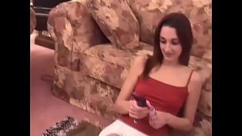 Preview 1 of Hindi Bf Gaon Ki Chhori - Horny babe masturbates and uses vegetables in her cooch on the floor
