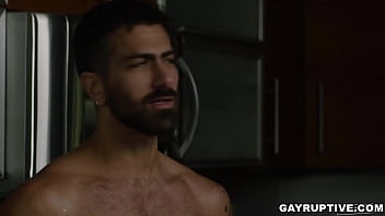 Preview 2 of Mom Son Full Porn Sleeping - Tryoe Jacobs gets rimmed before anal sex by Adam Ramzi. Troye Jacobs into the wilderness alone filming but he got lost. he saw a house where he met good looking guy Adam Ramzi who is ready for ass fuck