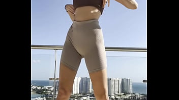 Preview 4 of Cook Young - Melena Maria Rya Strip on the balcony