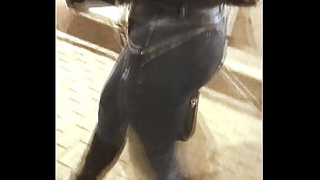 Preview 2 of Black 5 - Caballona abusiva caminando