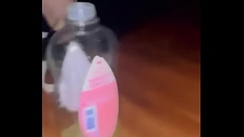 Preview 2 of Granny Solo Wet - Amateur homemade Black guy oils and plays with big ass exotic tatted beauty pussy and anal while she tries to snatch his soul