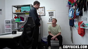 Preview 1 of Haider Xxx - Poor Straight Guy Has to Suck and Fuck with Gay Officer - Braden Taylor and Jesse Zeppelin - Copfucks