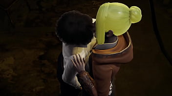 Preview 2 of Leg Intercrural - Mikasa has Annie is underground and immobilizes her (lesbian scene) [Full Video]