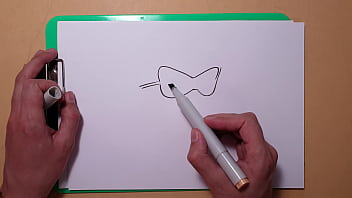 Preview 1 of Mom Hoyel - Quick Sketch with Copic Markers ,  the process of drawing a portrait