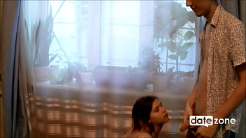 Preview 1 of Mom Sister Fokeing - Young amateur couple recorded homemade blowjob video
