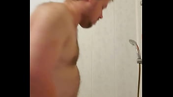 Preview 1 of Movie Japani Mom - Hot washing in the shower of a Russian gay man with a big tattooed ass!