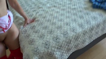 Preview 3 of Afradteen Xxx Ran Away - Amateur nurse Minxx Marley sucking and fucking her patient in bed POV / GFE