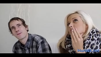 Preview 1 of Filmi Smotret - Classy sweetie deepthroats meat rocket