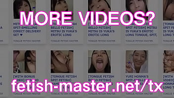 Preview 4 of Nikki Benz Sport - Japanese Asian Tongue Spit Face Nose Licking Sucking Kissing Handjob Fetish - More at fetish-master.net