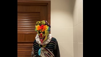 Preview 2 of Old Couple Using Teen - Milf Lila Lovely Sucks And Fucks Gibby The Clown In A Public Bathroom