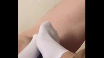 Preview 3 of Xxx Video Poem Com - I give him a footjob by my meaty socked feet