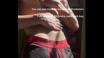 Preview 2 of Koki Gayporn - Massaging on my sexy body with the sun