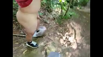 Preview 3 of Boba Xxx Sex - Walking nacked  in a forest