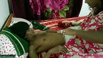 Preview 1 of Supper Hot Asain - Indian big cock boy fucking beautiful bhabhi at home! Husband don&#039_t know!!