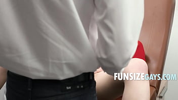 Preview 2 of Shes Gone - Tiny Boy Asks Physician If He Can Take On Big Dicks - Eli,  Dr Wolf