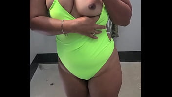 Preview 1 of Eating Cock - Showing my tits Asian Pinay Filipina in Goodwill dressing room for you