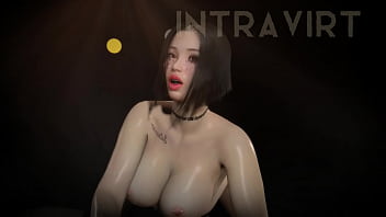Preview 4 of Dancing Bear Eat Pussy Juice - korean hottie dildo 3d hentai animation
