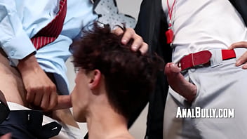 Preview 3 of Sex School Gairloch - Coach And Principal Fuck Twink In Locker Room As Punishment