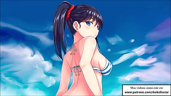 Preview 3 of Brazzena Xxxxx - JOI HENTAI CBT en la piscina azotando tus huevos a escondidas.