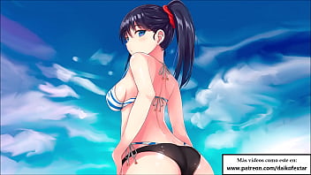 Preview 4 of Brazzena Xxxxx - JOI HENTAI CBT en la piscina azotando tus huevos a escondidas.