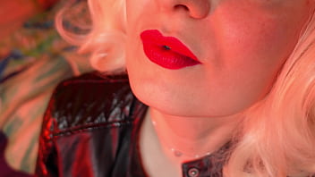 Preview 4 of Creampie Zoofilia - ASMR beautiful close up video LIPSTICK FETISH