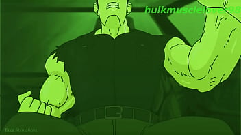 Preview 3 of Cand Jackmon - Hulk 2003 Gay Porn - Taka Muscle Growth - Hulk Fetish