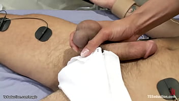 Preview 2 of Missliana Mfc - Tied patient fucked by shemale