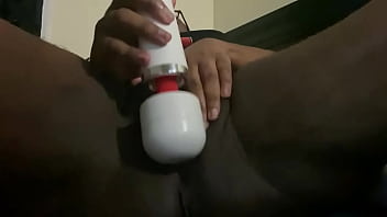 Preview 4 of Xhamestar Porn - Goth ebony has vibrator fun