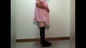 Preview 1 of Teen Sex Akira Fox - Diapered Sissy  by Pinky 396