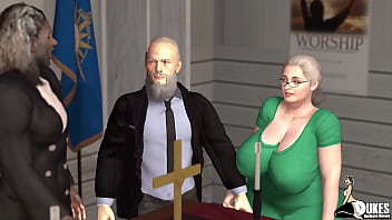 Preview 3 of 19 Inch Big Cock - An old coach and an old pastor prove that your never too old to pound tight wet pussy