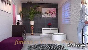Preview 1 of Mom Son Wrestling Sex - Lovesome lesbo sweeties get splashed with piss and ejaculate wet slits