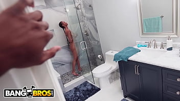 Preview 2 of Stafe Mom Sex Her Son - BANGBROS - Black Teen Asteria Diamond Is So Tight,  Damion Dayski Had To Take His Time