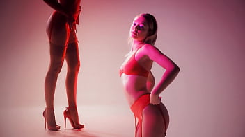 Preview 1 of 3d Girl Gives Birth To Monster - SUPERBE - (Dolly Haas) - Hot Babe In Red Lingerie Showcases Her Perfect Body
