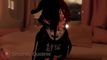Preview 1 of Catreenaxxx Hindi - Futanari x Femboy getting Pegged and fucked - VRChat - Hentai