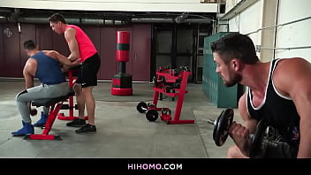 Preview 1 of Llora Abuso - Ryan Rose, Josh Conners &amp_ Pierce Paris making bareback anal train