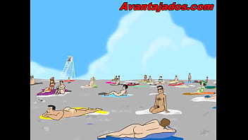 Preview 2 of Dylan Minnis - Desenho na Praia fazendo um Sexo Gay
