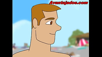 Preview 3 of Dylan Minnis - Desenho na Praia fazendo um Sexo Gay