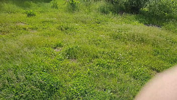 Preview 1 of Beby Mama - The exhibitionist man saw a lonely girl in nature and took out his dick in front of her and began to masturbate the dick in front unfamiliar beauty,  he risks scaring her,  but she likes to look at a big male dick and wants to see his cumshot