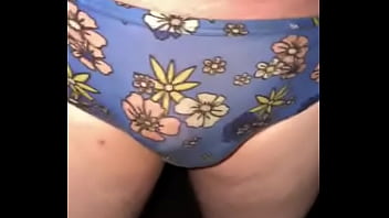 Preview 1 of Mom And Sstr Lzbin - Little dick in panties taking a piss