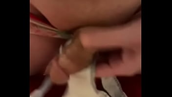 Preview 3 of Mom And Des - Lil dick jerkin in panties