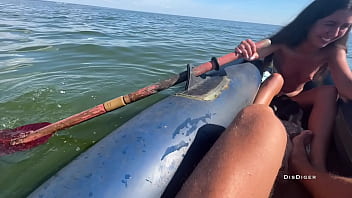 Preview 1 of Wwwgril Dog Xxxco - First time gave in the ass in a boat on public