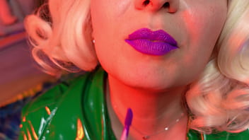Preview 3 of Btk Timro - lipstick seduce - ASMR closeup video of pin up MILF Arya