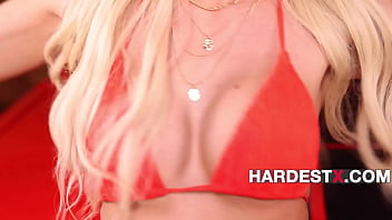 Preview 1 of Ivy Jean Dildo - Blonde Gets Both Her Holes Packed With Hardest Dicks