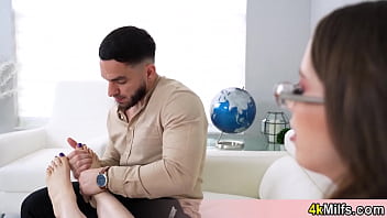 Preview 2 of Lucie Bbc - She need a foot massage after a hard day